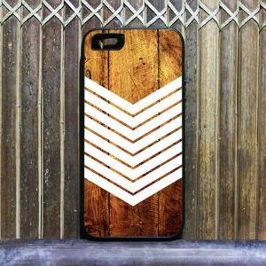 Wood White Chevron Pattern For Iphone 5 Case,..
